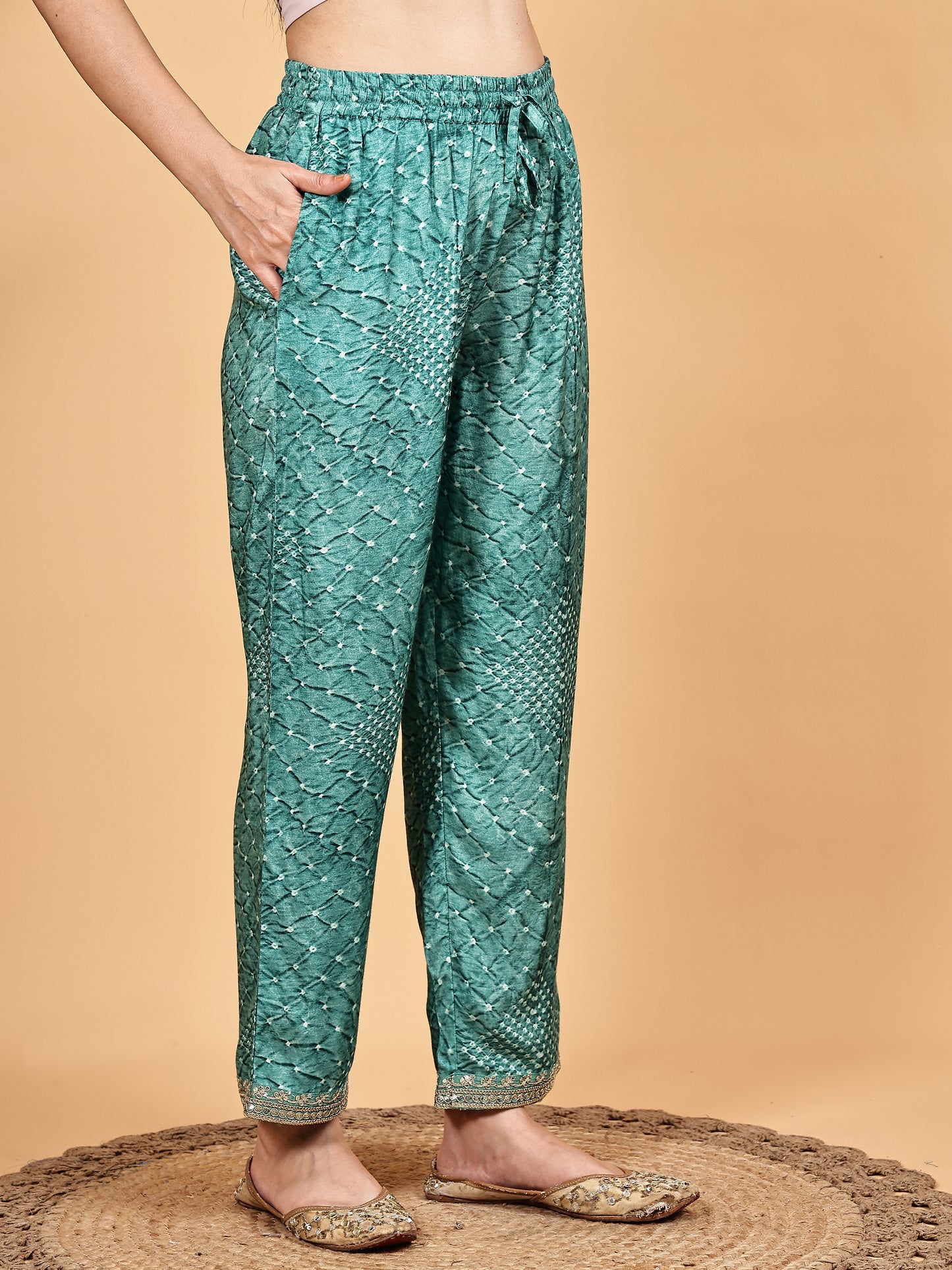 Sea Green Embroidered Kurta Set with Dupatta
