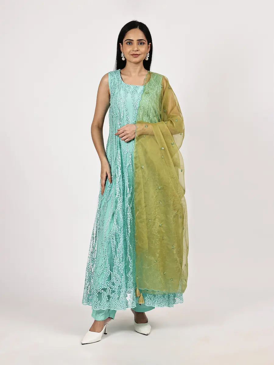 aqua-blue-embroidered-anarkali-set