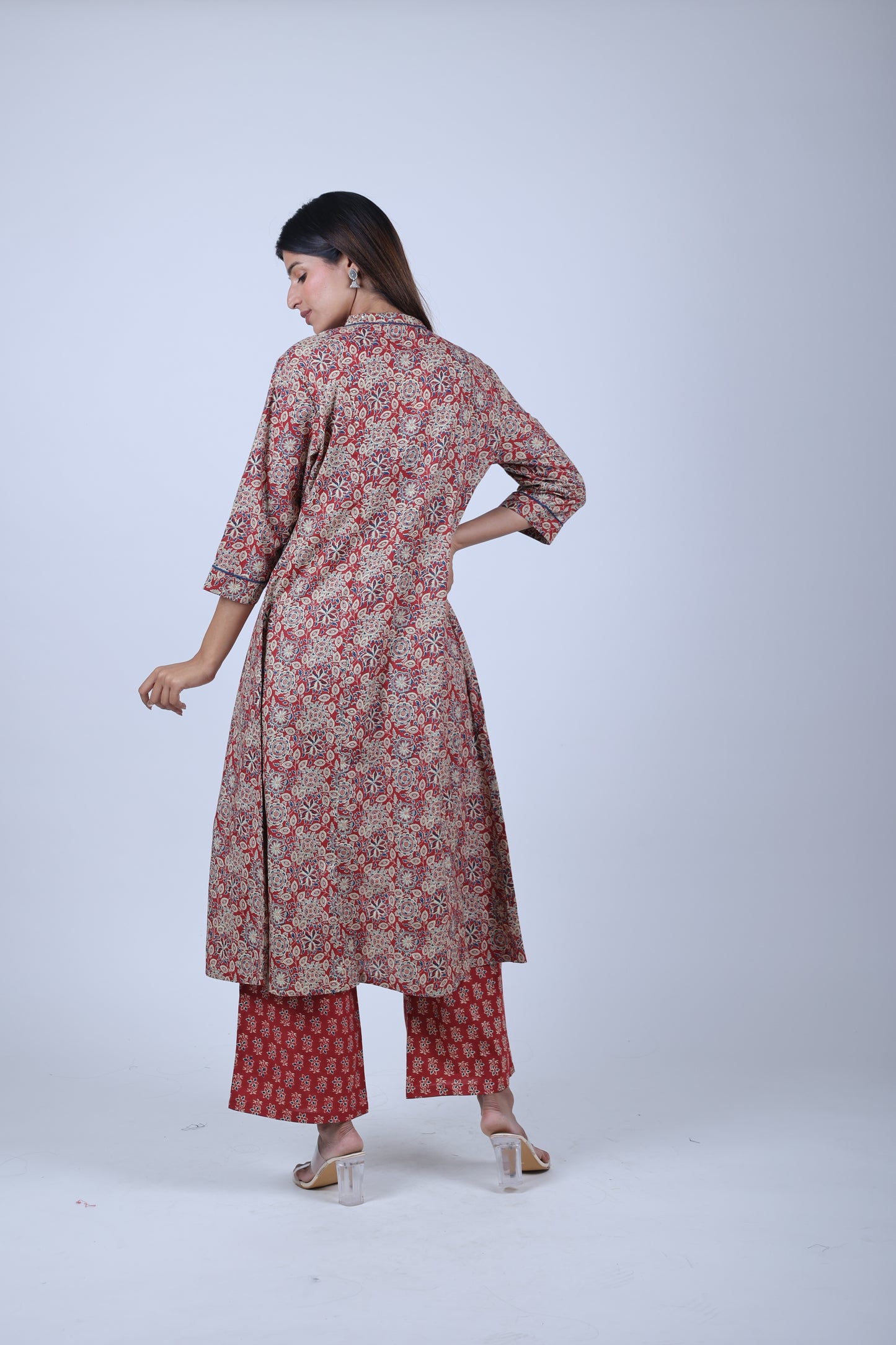 Priented A line Kurta With Pants