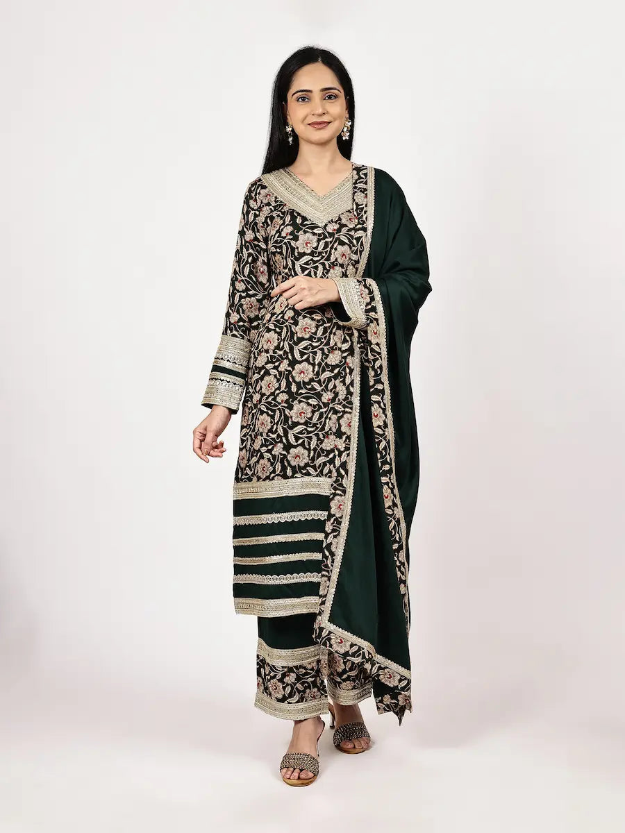 deep-green-printed-kurta-set