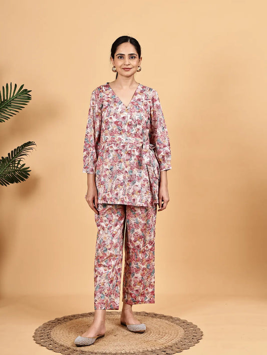 Feminine Floral Co-ord Set | Modern Ethnic Charm