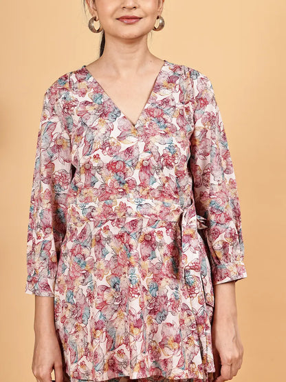 Feminine Floral Co-ord Set | Modern Ethnic Charm