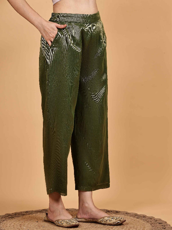 Festive Silk Jacquard Kurta Set with Yellow Zari Jacquard Dupatta bottom