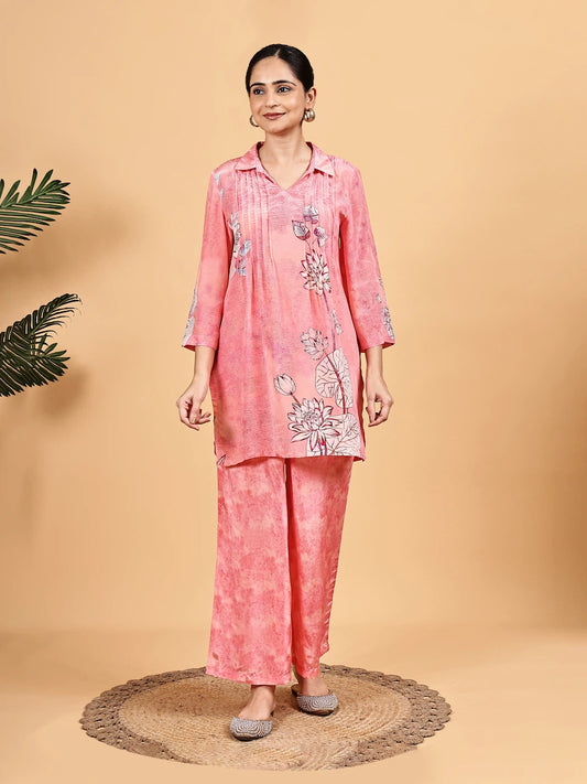 Lightweight Pink Co-Ord Set – Perfect for Casual Outings
