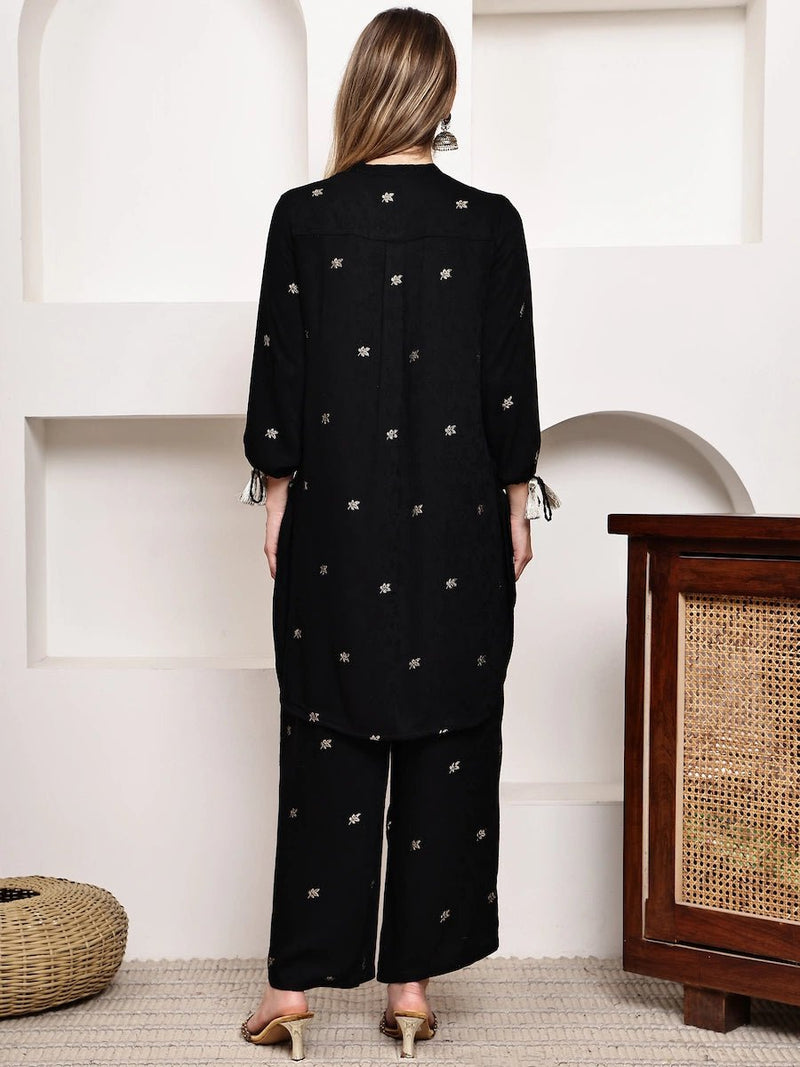 Elegant Black Co-Ord Set for Casual & Semi-Formal Looks