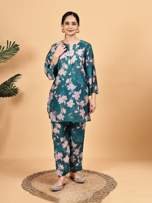 Trendy Floral Co-Ord Set – Casual & Festive Look