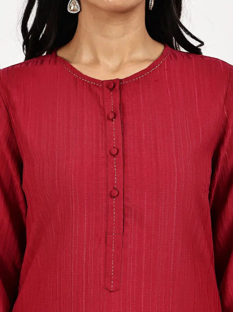 Maroon Kurta with palazzo